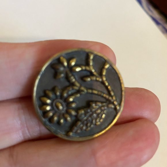 Lot of metal and leather vintage buttons - Picture 2 of 7